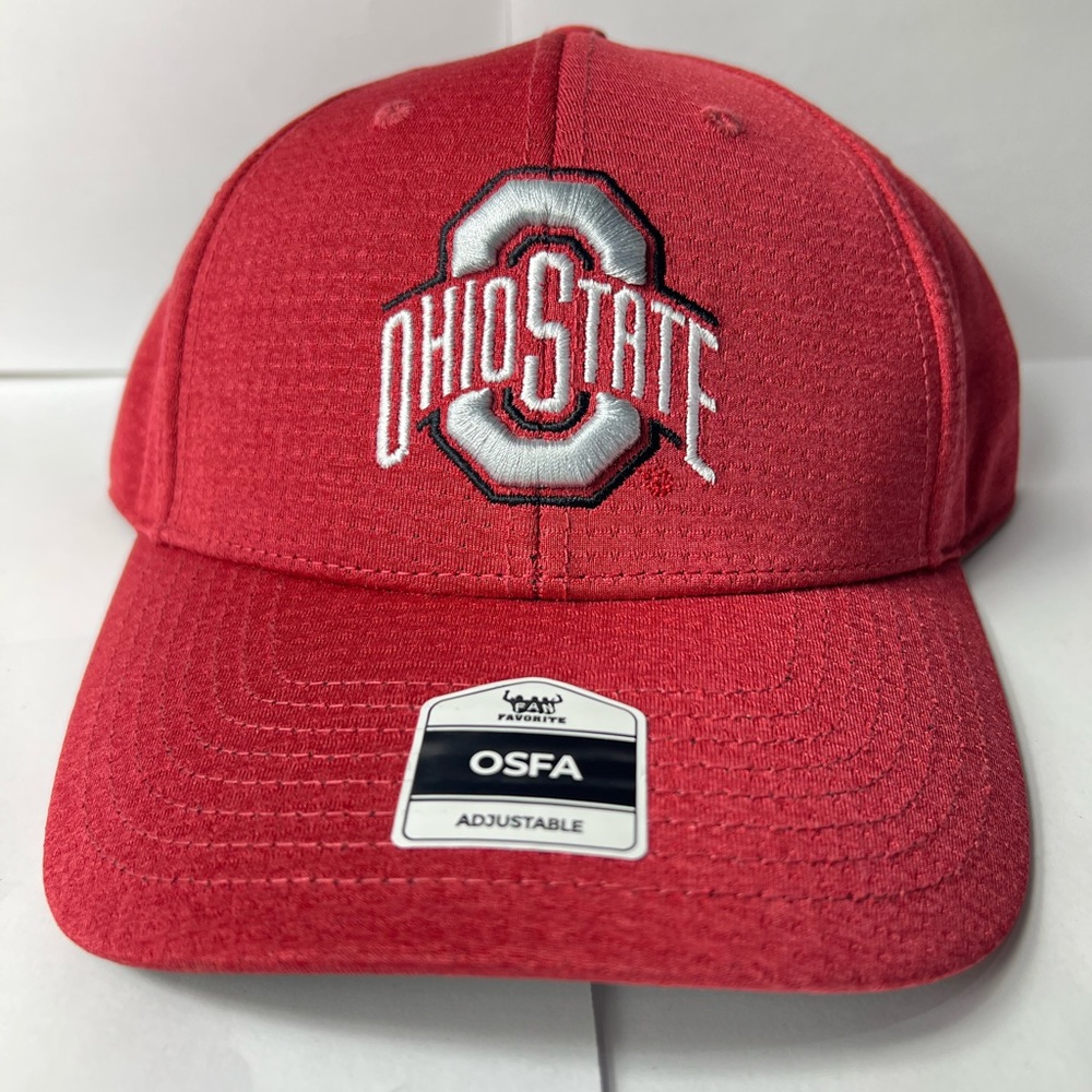 Ohio State Buckeyes Adjustable Hat NCAA Licensed OSFA Red Cap
